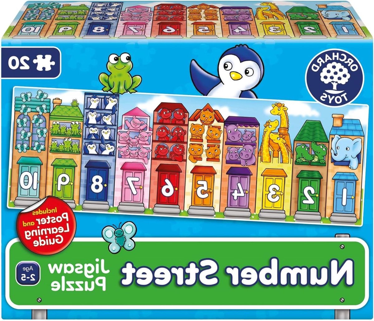 Cijferpuzzel - Educatieve Puzzel - Kinderen Leren - 20 Stukjes - 1-20 Tellen - Multicolor