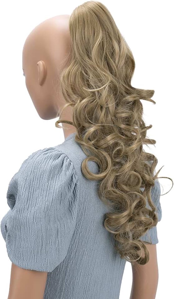 50cm Haarstukje Vlecht Paardenstaart Haarextensies Volumineus Golvend Blond H67