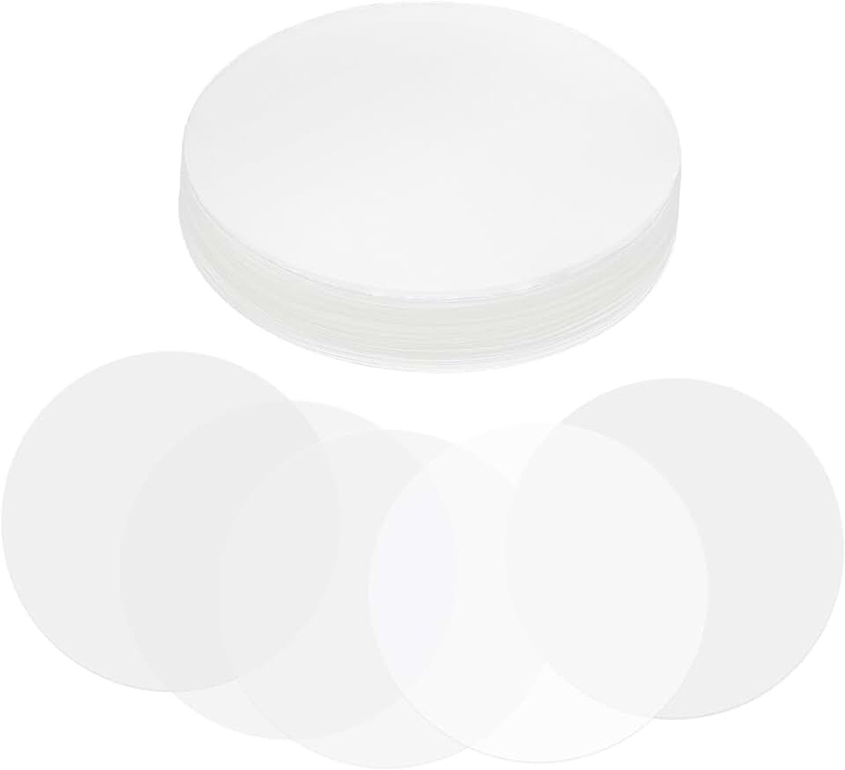 1,9 inch (48 mm) badgefolie, 100 stuks transparante cirkel Mylars plastic badge beschermfolie voor 1,5 inch 37 mm ronde badge-knopmaker benodigdheden doe-het-zelf kunst ambachten