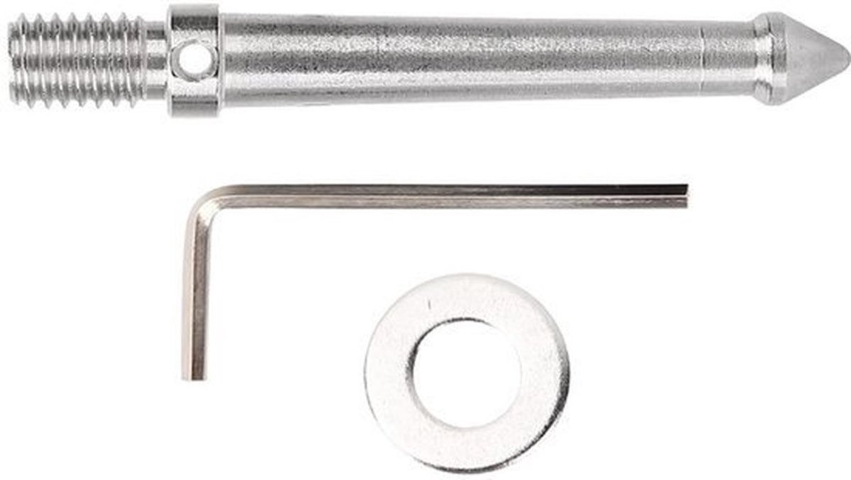 RVS Spike-Mount Adapter voor Camerastatiefaccessoires met 3/8 inch-schroefdraad (8 cm) - Spikes voor monopod - Ground Spike Mount.