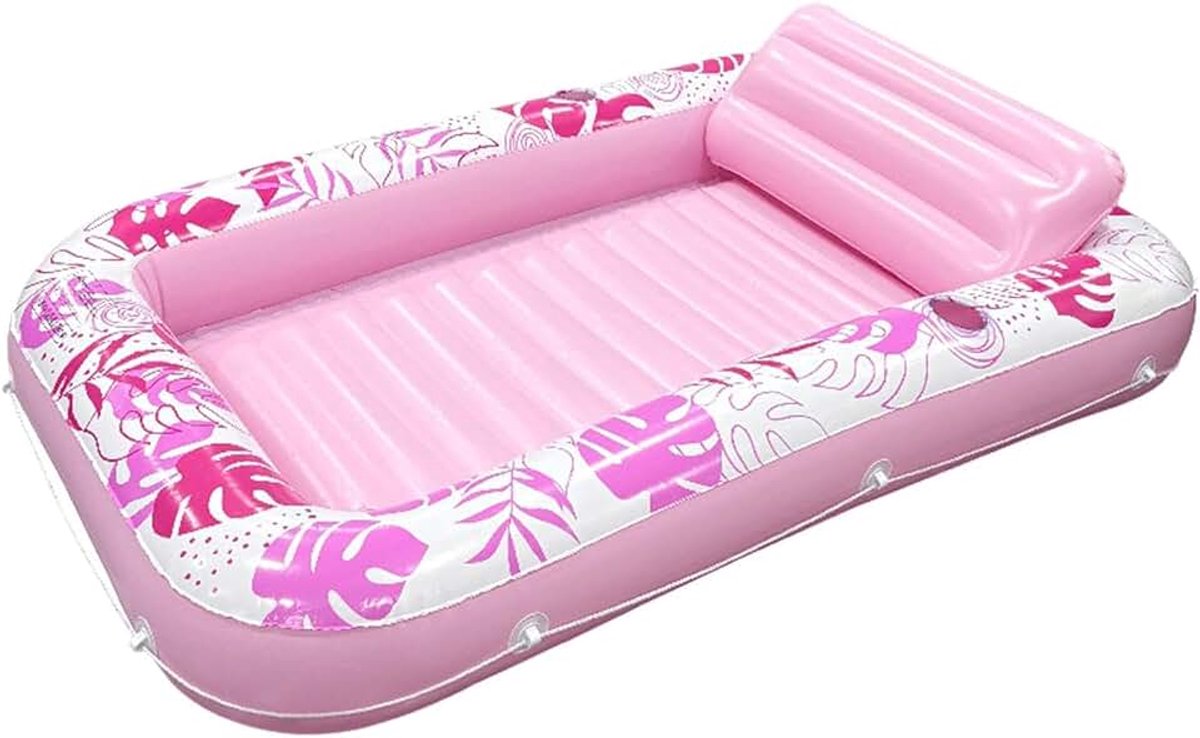 Drijvers - Monstera Blad Patroon Opblaasbaar Outdoor Raft, Volwassen Meer Floats | Voor Verzamelen Vakantie Feest Strand Lake River