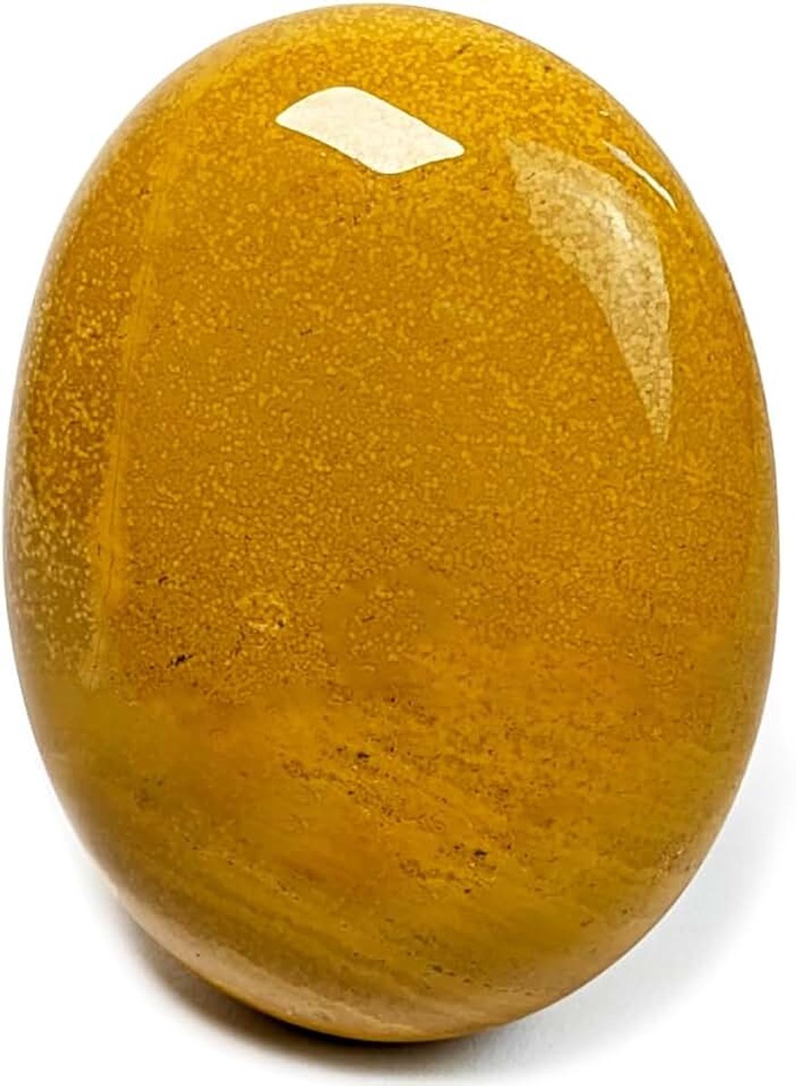 Jaspis, natuursteen, therapeutisch kristal voor helende therapie, 100% handgemaakt in de familiewerkplaats, edelsteen voor welzijn, meditatie, reiki en chakra, kiezelsteen zakformaat [Eusice]