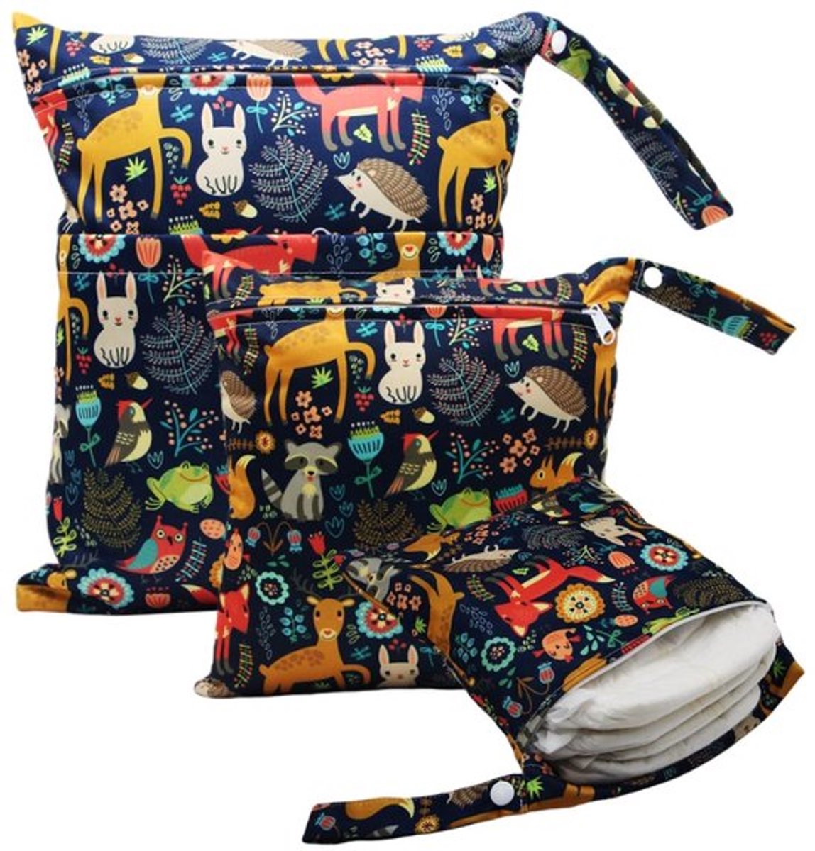 Waterdichte natte tas - set van 3 - herbruikbaar - luiertas - voor zwemmen/kamperen - Afmetingen: 36x30 cm, 30x28 cm, 25x20 cm