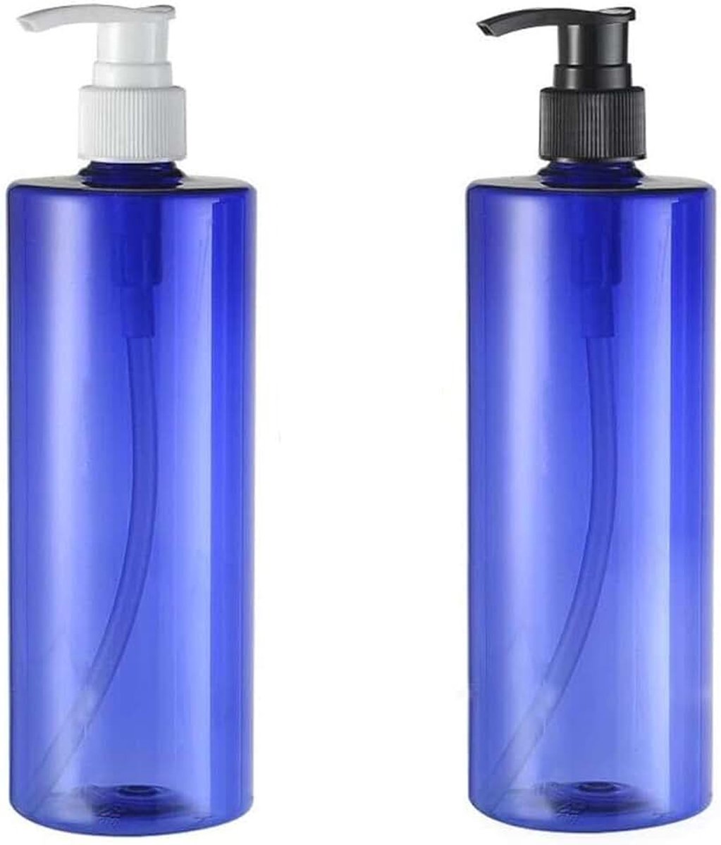 Refill Plastic Lotion Crème Pomp Verpakkingsflessen Shampoo Lichaamswas Douchegel Opslaghouder Container Toiletartikelen Vloeistof Flaconpotjes, Blauw