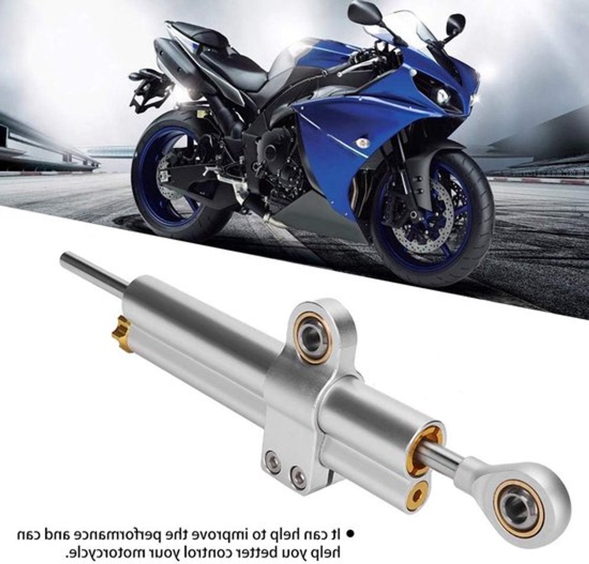 Universele Handlebar Damper voor Motorfietsen, CNC Aluminium Stuurdempers, Stabilizer Accessoires voor Verbeterde Rijervaring en Veiligheid