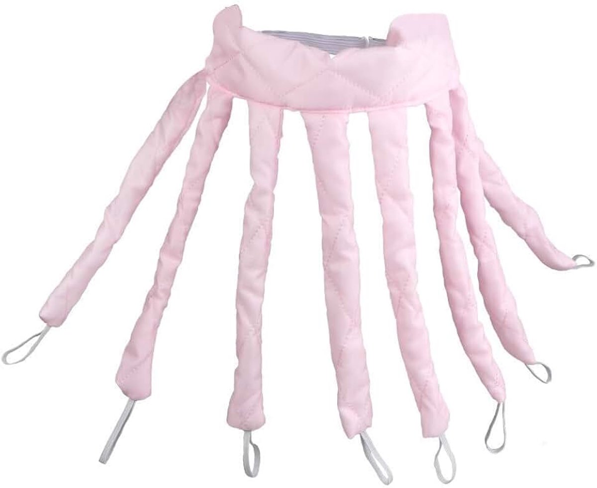 Krulspelden zonder hitte in octopusvorm voor haar, natuurlijke krullen tijdens de slaap, stylingaccessoires zonder schade roze