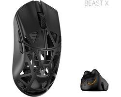 WLMouse Beast X Pro Solid Sides Black - Souris sans fil - 5 boutons - 8000Hz - 30.000 DPI - PAW 3950HS - Interrupteurs optiques Omron - Noir