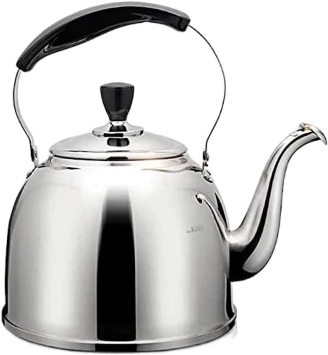 Waterketel Roestvrij Staal - Theeketel Fluitketel - Water Koken - Automatisch Fluitapparaat - 3 Liter - Zilverkleurig