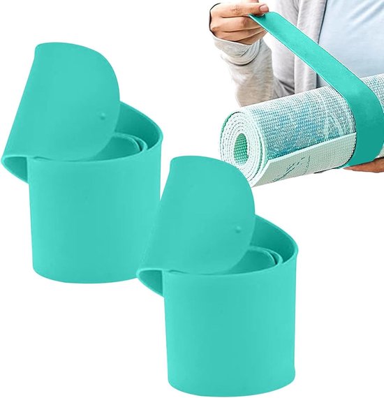Yogamat Draagband - Mat Strap - Matten Vervoeren - Dubbele Band - 1 Paar - Groen van Yogamat — afbeelding 5