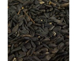 Zwarte zonnebloempitten, olierijk voer voor wilde vogels in drukke tuinen (5 kg)