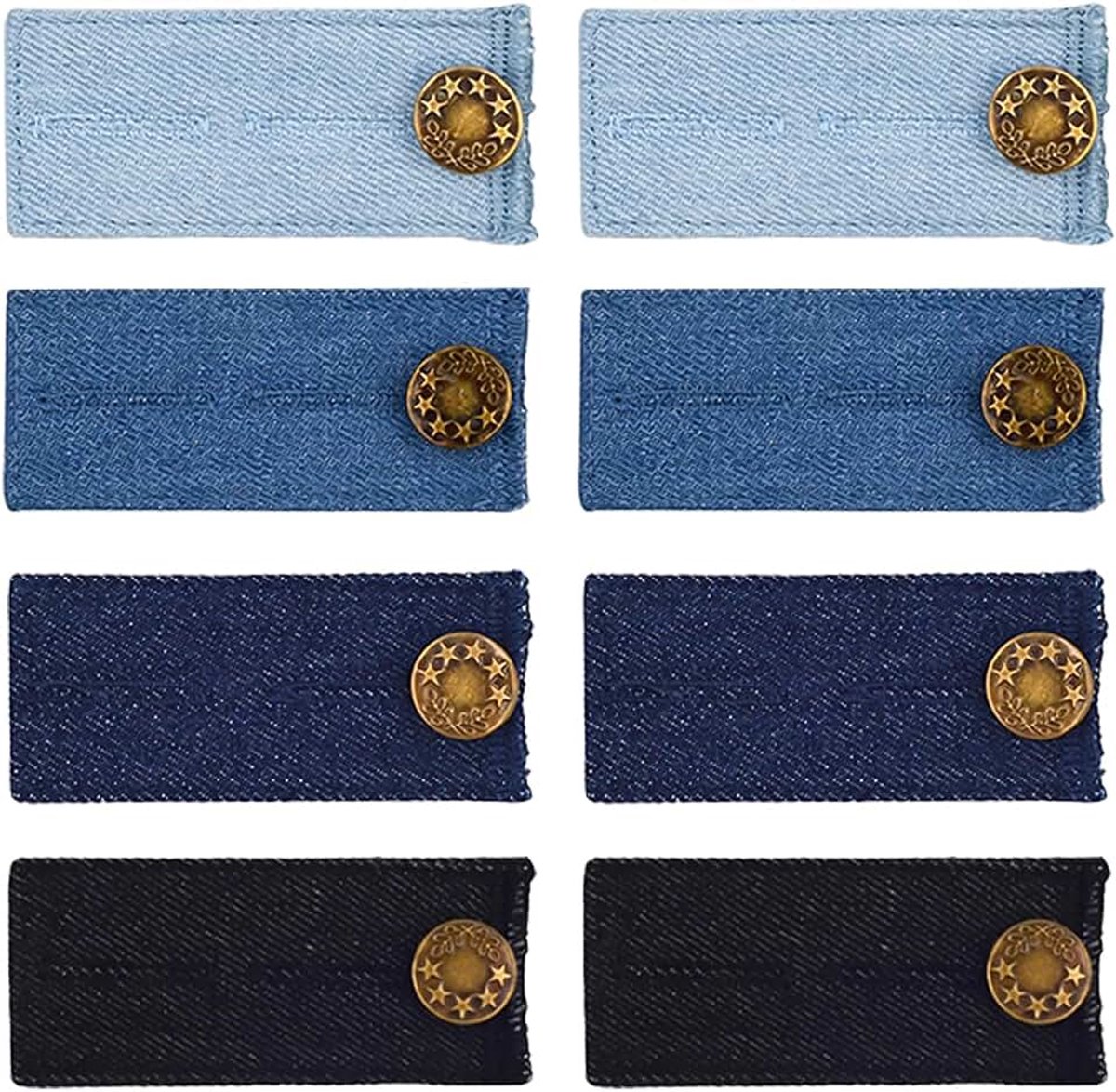 Knopen, elastische broekknopen, broekaccessoires, verstelbare verlengknopen