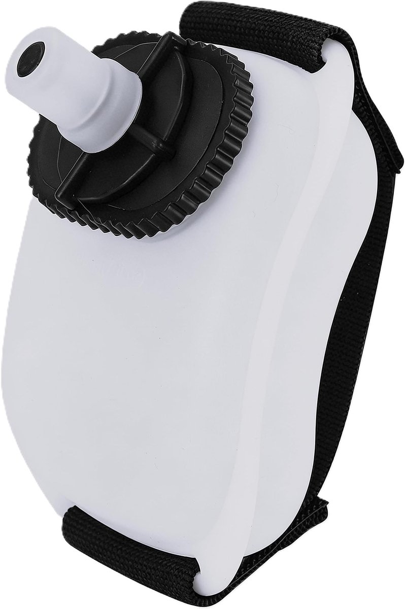 Draagbare Polsfles - 220 ml Lekvrij Siliconen - BPA-vrij - Voor Hardlopen - Fietsen en Outdoor - Zwart - Lichtgewicht Sportfles