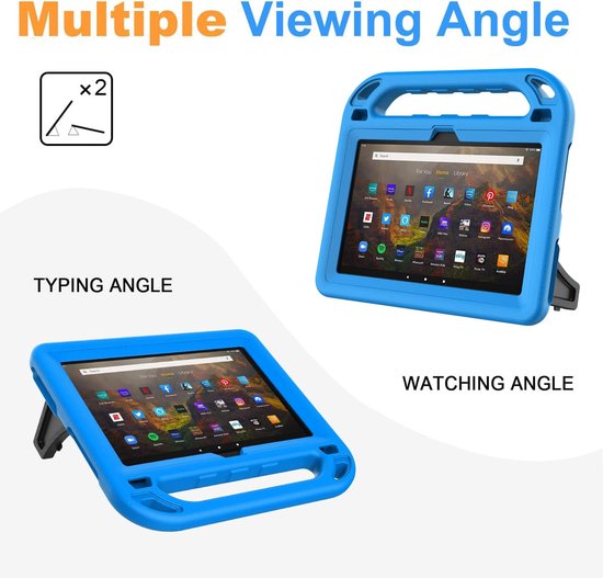 Kinder Tablethoes - Kindvriendelijke Beschermhoes - Tablet Beschermen - Schokabsorberend EVA Materiaal - 10.1 Inch - Blauw — afbeelding 3