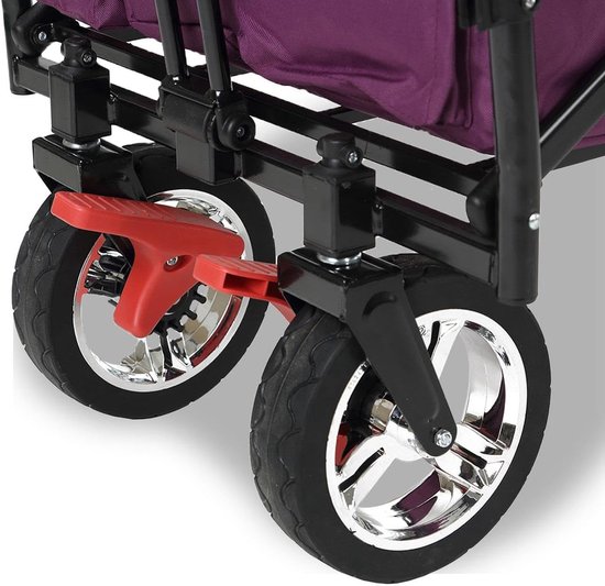 Opvouwbare Bolderkar met Dubbele Remmen en UV-bescherming - Ruimte voor Kinderen en Outdoor van Sekey — afbeelding 3
