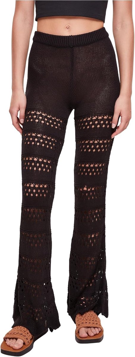 Classics dames Broek Flared Crochet Knit Leggings voor dames
