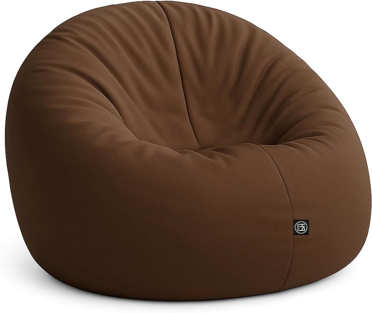 Zitzak Zitkussen - Zitpoef - Ontspannen Zitten - 2-in-1 Functie - 145 cm Diameter - Geel