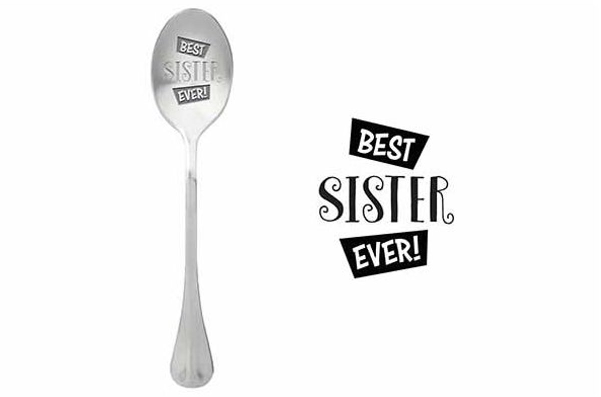 One Message Spoon Set6 Best Sister Ever
