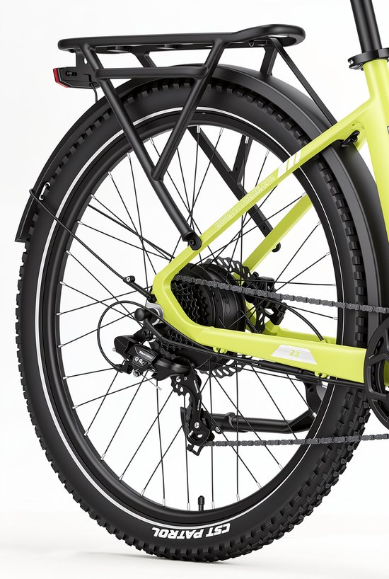 TTGO Z3 Elektrische Fiets - 250W Motor - 48V15Ah Accu - 27.5 Inch Banden - Max Snelheid 25km/u - Max Bereik 110-120km - Shimano 7 Versnellingen - Groen van TTGO — afbeelding 5