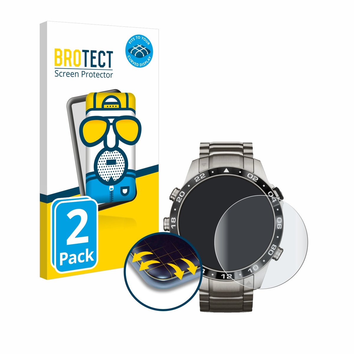 BROTECT - Screenprotector voor Garmin Marq Aviator Gen 2 - Folie Beschermfolie matte volledig dekking 2 Stuks