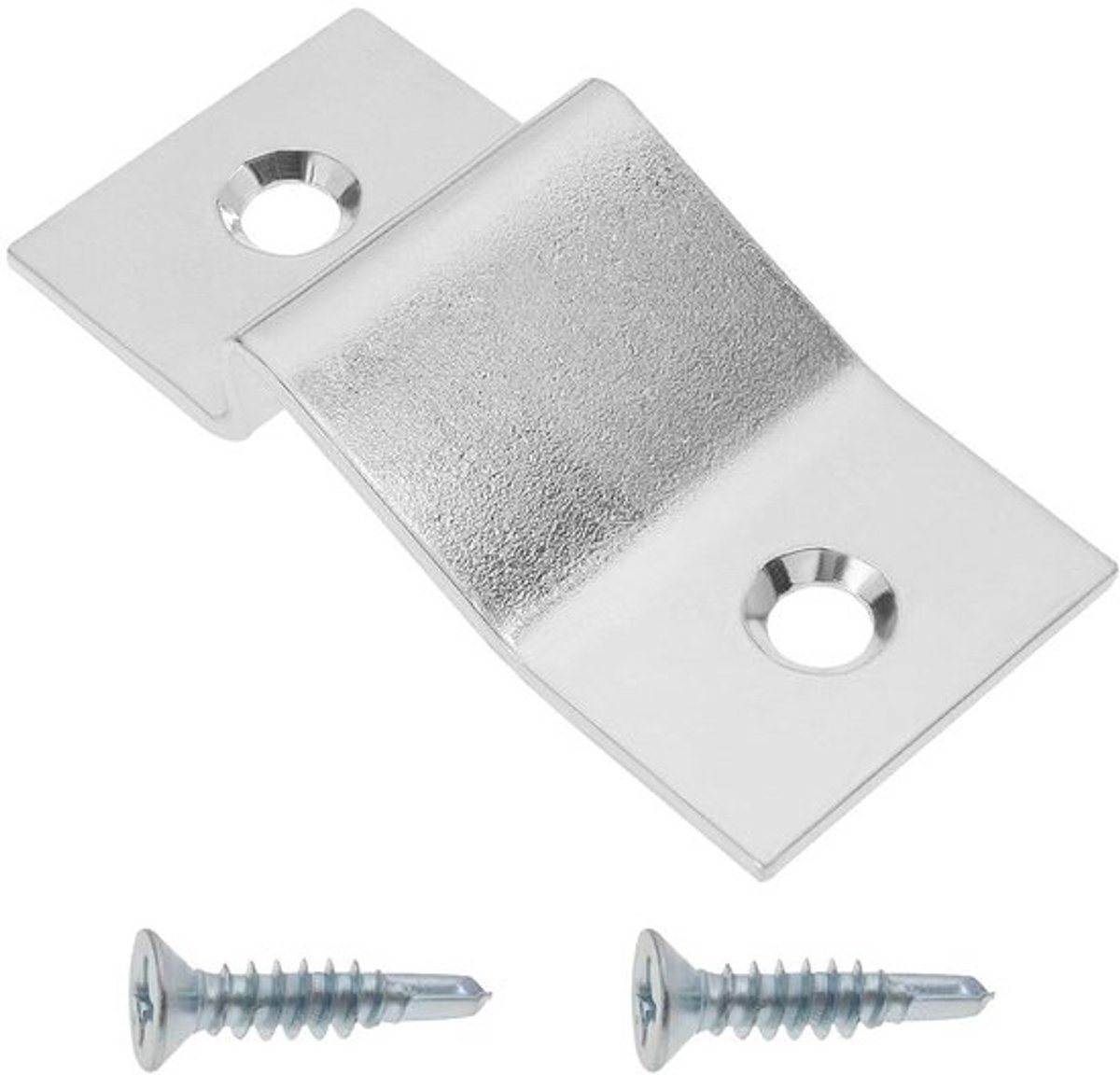 Deurstopper voor Festival Camping - Schuifplaat - Voorkomt ongewenste sluitingen - Geschikt voor Caravans en Campers - Zilver met Anti-Slip Rubber - Compatibel met populaire modellen zoals Fiat Ducato, Peugeot Boxer en Citroen Jumper.