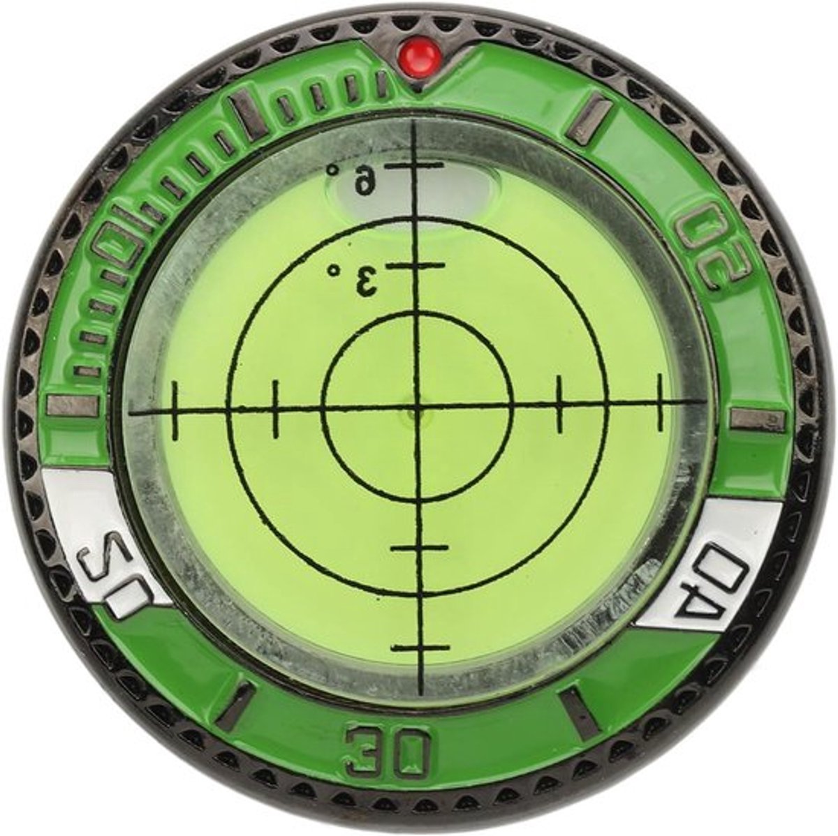 Golfbal Marker Lezer - Putt-hulpmiddel - Draagbaar - Horizontale Bubbel - Accessoire - Precisie - Geschikt Voor Golf - Groen - Dubbele Zijde - Accessoires - Putt-hulpmiddel - Bal Marker - Bellenniveau