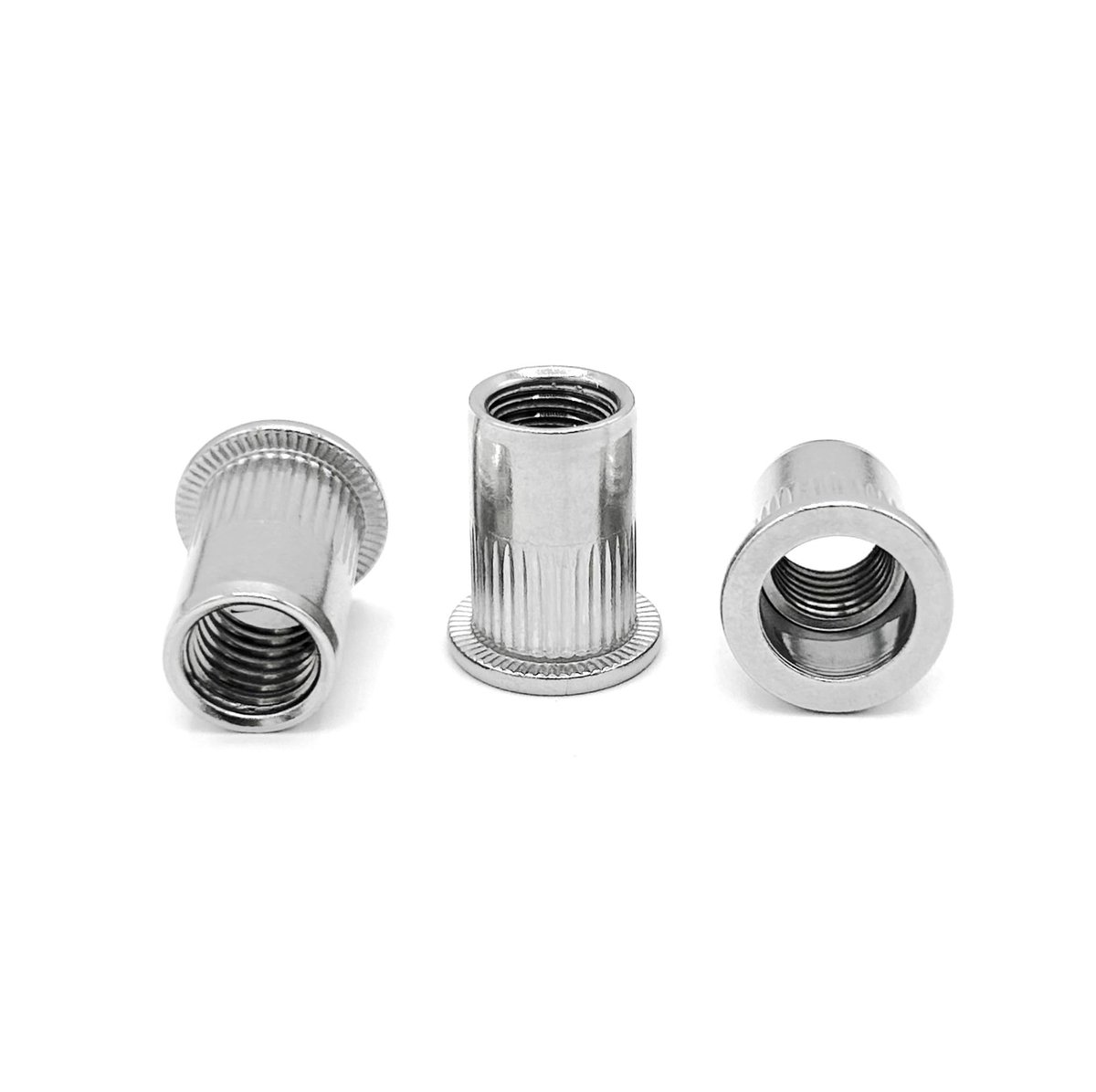 Klinkmoeren van roestvrij staal A2 (AISI 304). Blindklinkmoer M3. Draadnieten 7 x 9 mm (100 stuks)