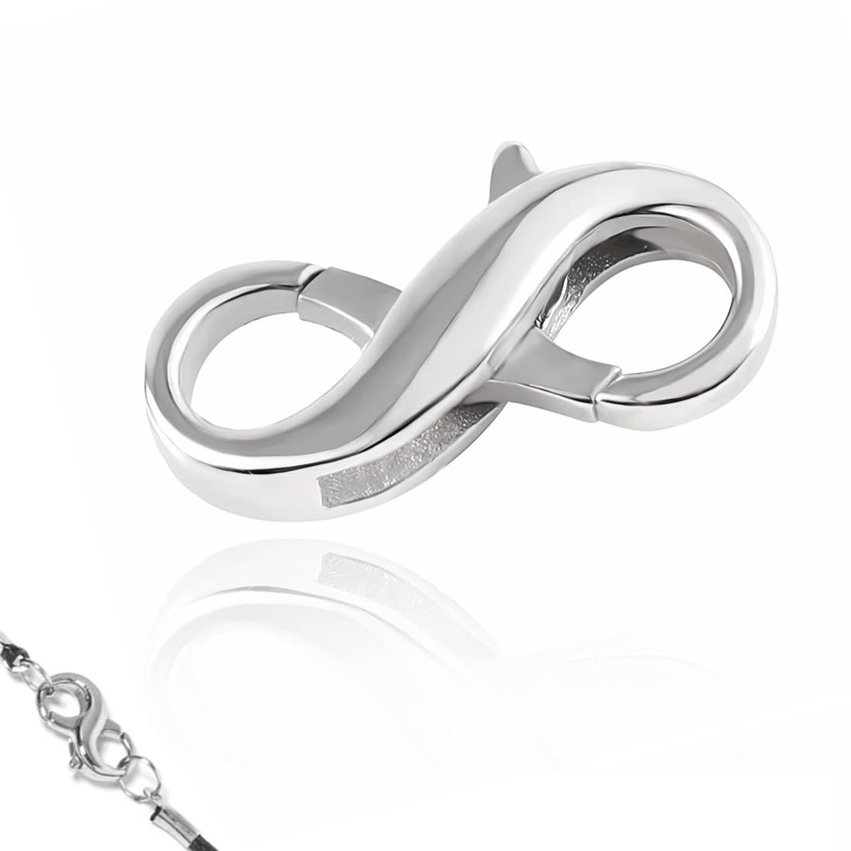 Karabijnsluiting van 925 zilver, sieradenbroche, karabijn-halsketting, doe-het-zelf armband voor halsketting, armband, doe-het-zelf sieraden maken
