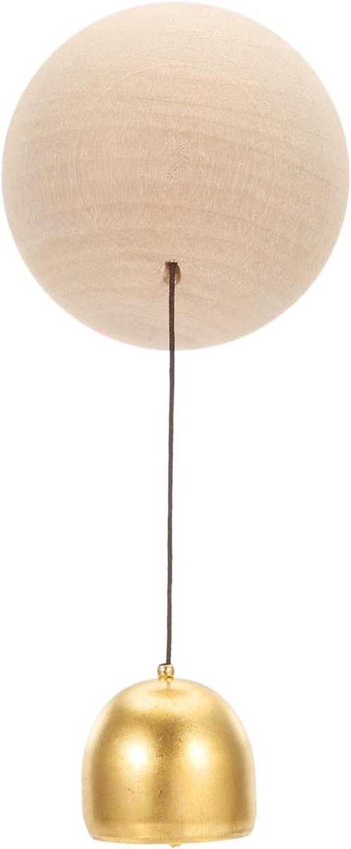 Winkeliers Bel - Deurbel Hanger - Gasten Aankondigen - Dubbele Bevestiging - 6 x 13.5cm - Hout en Metaal