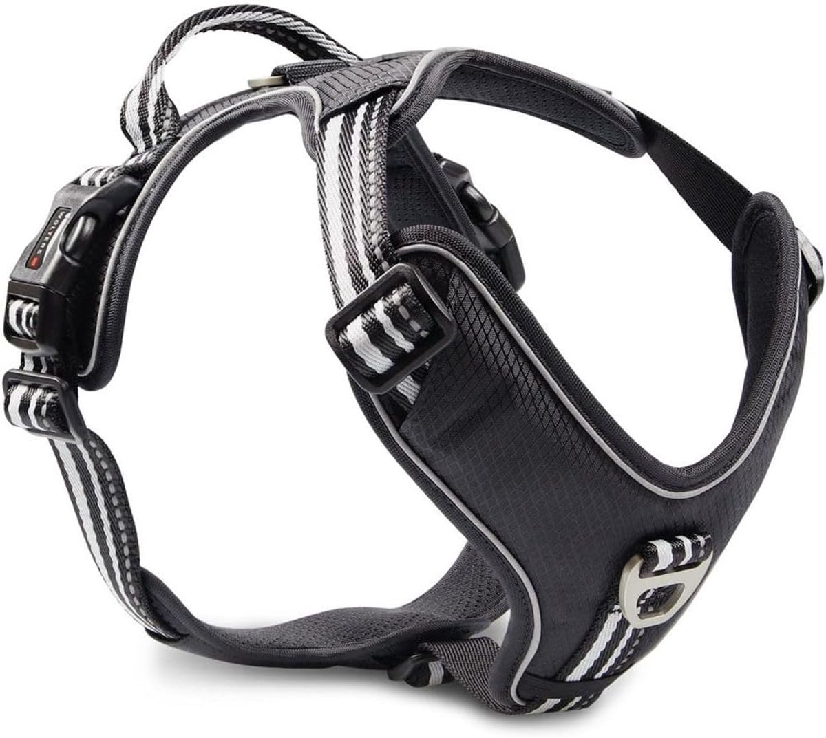 WOLTERS Tableware Active Pro Dog Harness, various sizes and colors, size: 80-95 cm, color: black/black - ShopVlot