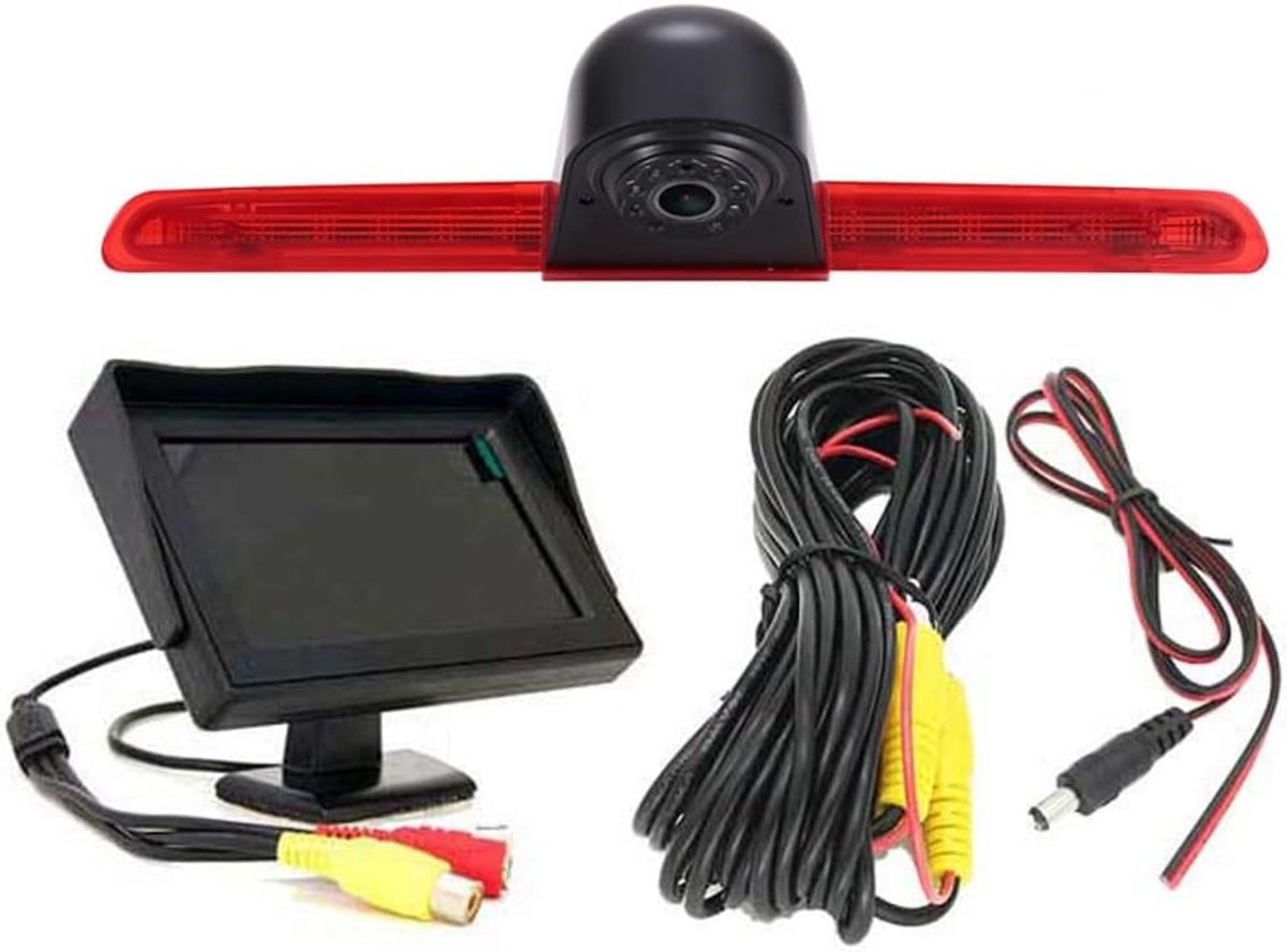 HD 170° Caravan Transporter Reversing System Brake Light Rear View Camera Roof Chamber Camera Parking Aid with Angle - ShopVlot