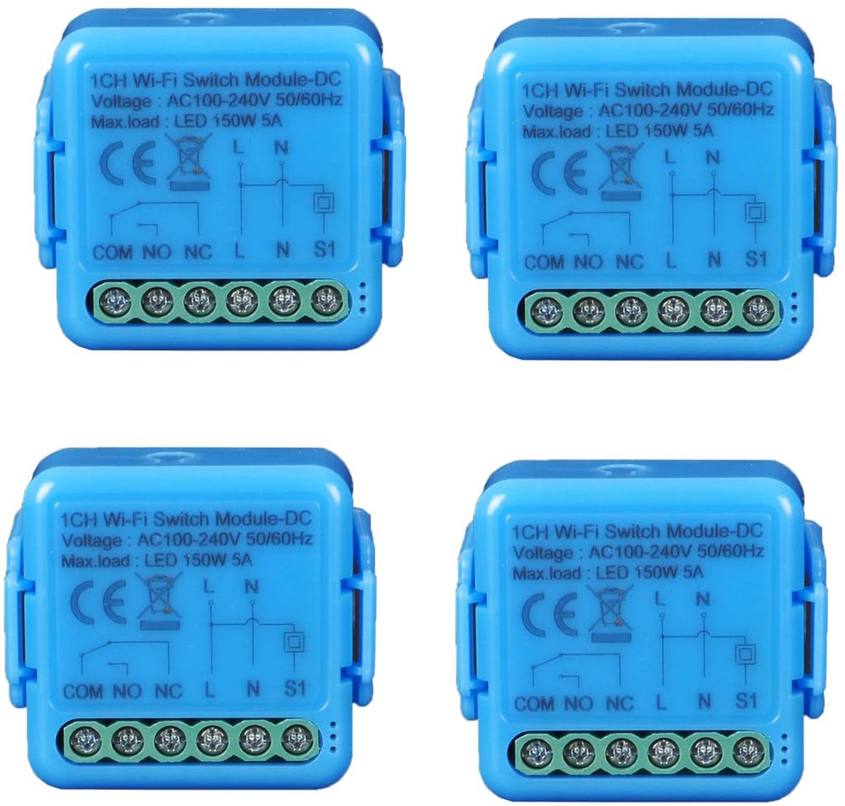 Yueyang Tuya WiFi Smart Switch 220V Relay, Dry Contact, Remote Control, Door Opener, Pulse Mode, Works with Alexa - ShopVlot