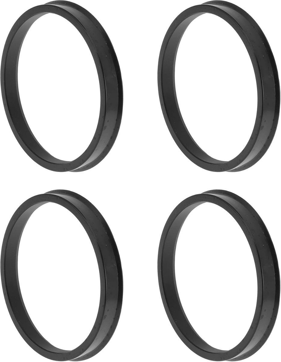 84.1mm tot 75.1mm Auto Wiel Hub Centric Ringen Zwart Polycarbonaat Wielen Middenas Schokabsorberende Hubrings 4 Stks - ShopVlot