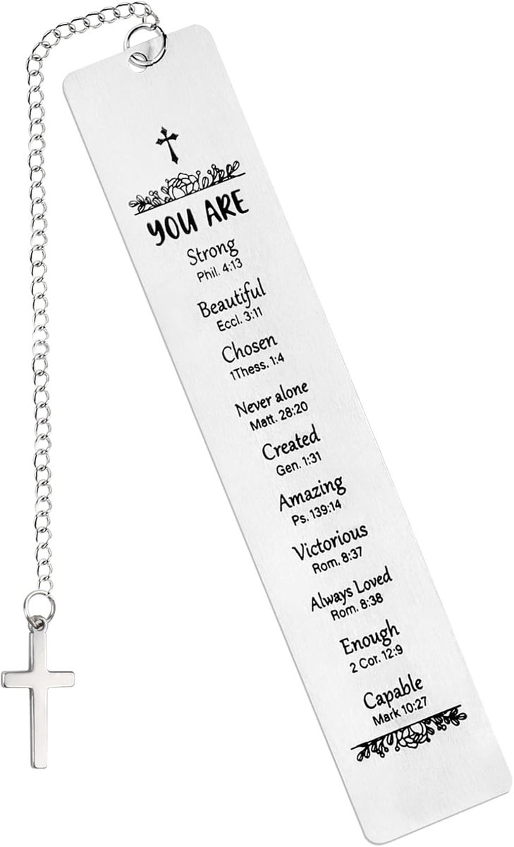 Bible Bookmark, Christian Bookmarks, Christian Gifts for Women, Metal Bookmark, Religious Bible Verse, Bookmarks for - ShopVlot