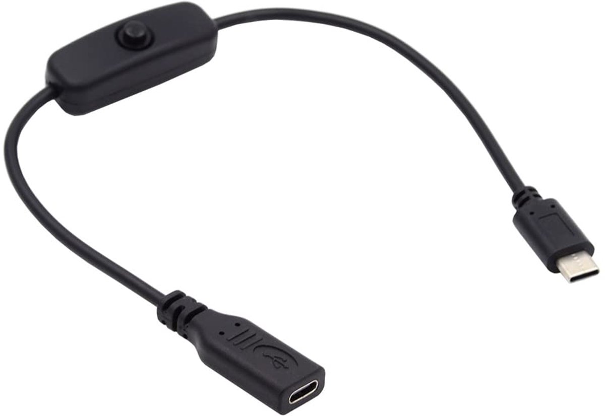 USB-C cable with on/off switch USB type C plug to bus for laptop keyboard Raspberry Pi 4B - ShopVlot