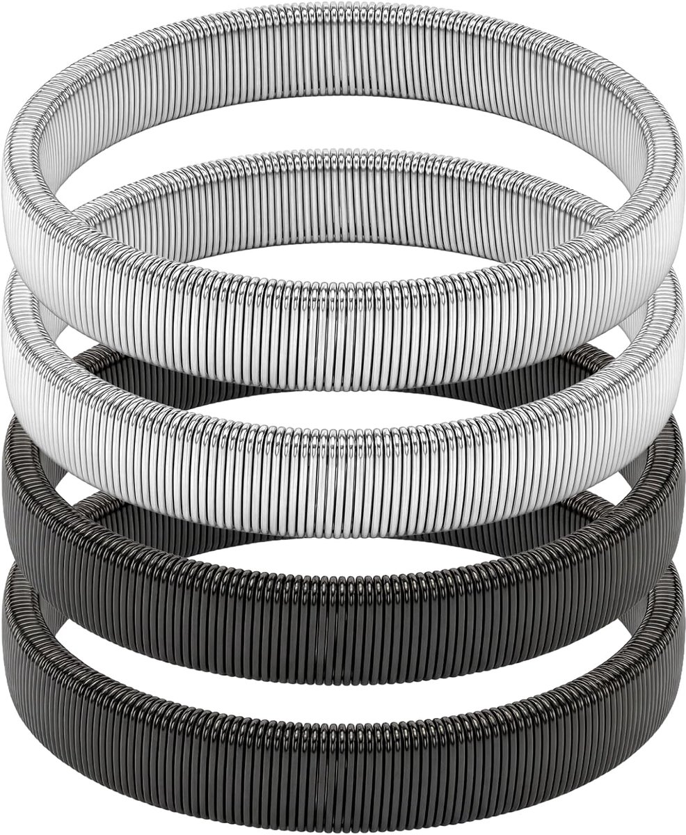 SHENLIU 2 Pairs of Sleeve Holders, Metallic Elastic Sleeve Holders for Women and Men, Non-Slip Sleeve Holders for Long - ShopVlot