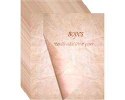 Letter Vintage Paper, Old Paper, Double-Sided, 80 Sheets, A4, Printable, for Invitations, Letters, Craft Paper (Light - ShopVlot