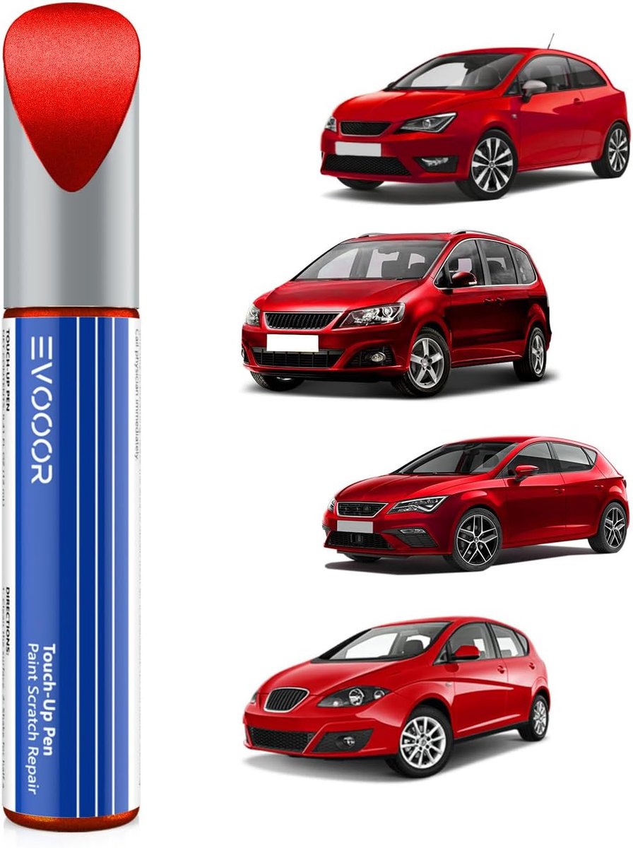 Auto reparatie verfpen - Pure Red Metallic - Snelle en eenvoudige krasverwijdering - Voor SEAT - ShopVlot