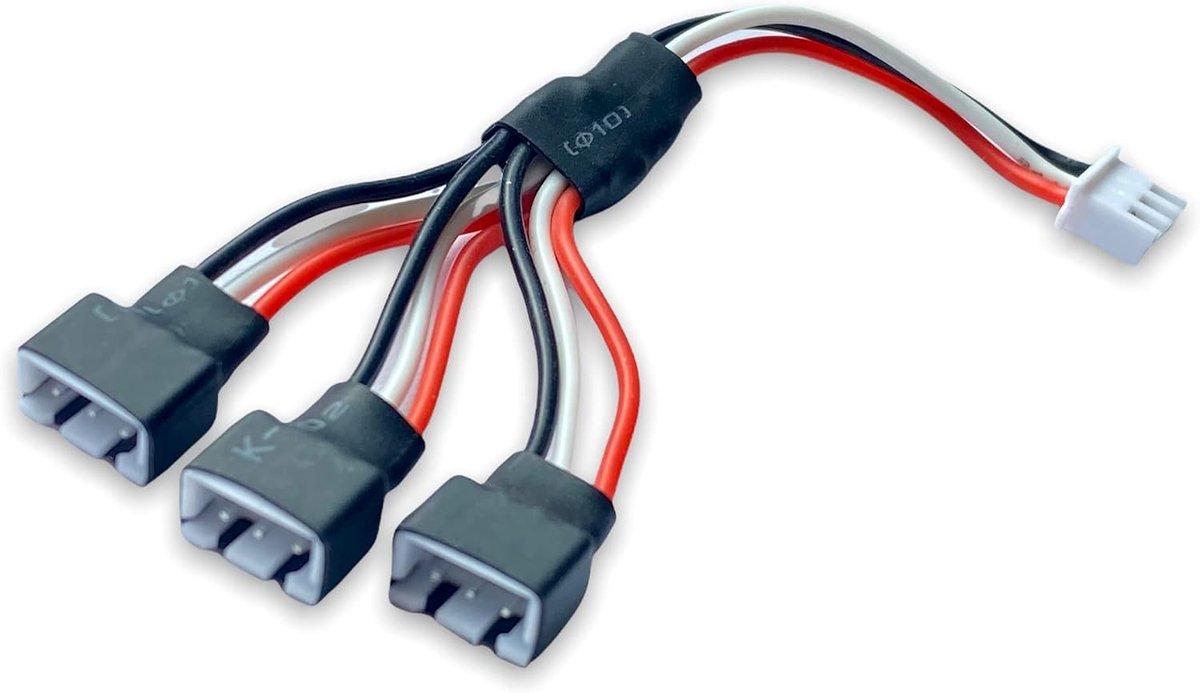 1 on 3 charging cables XH 7.4V 2s 3PIN distributor splitter balancer for all Lipo battery compatible with Syma X8W X8G - ShopVlot