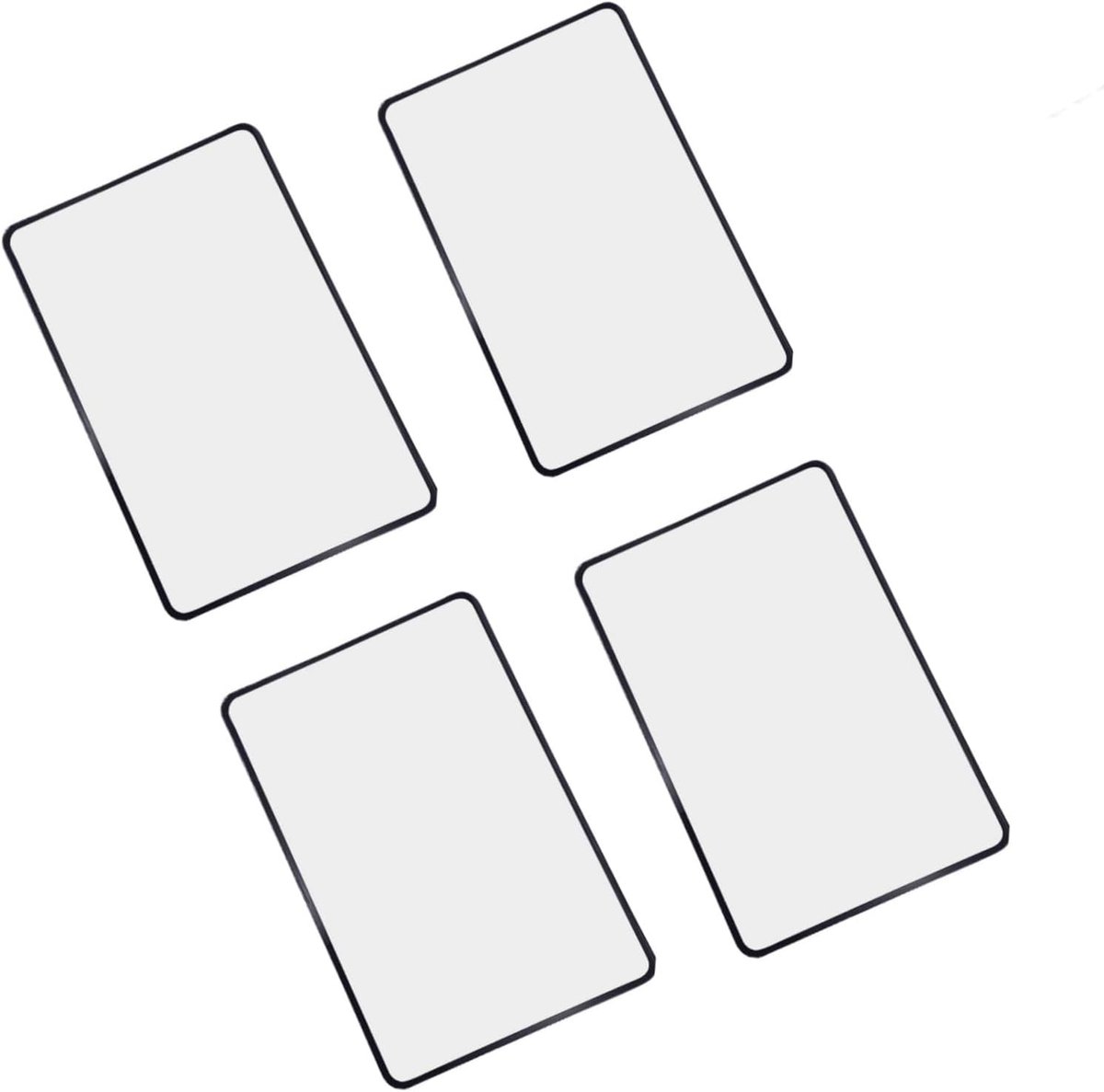 Side Magnifier, 4 Pieces Reading Magnifier, Reading Magnifier for Elderly, Books, Jewellery, Cards (18 x 12 cm) - ShopVlot