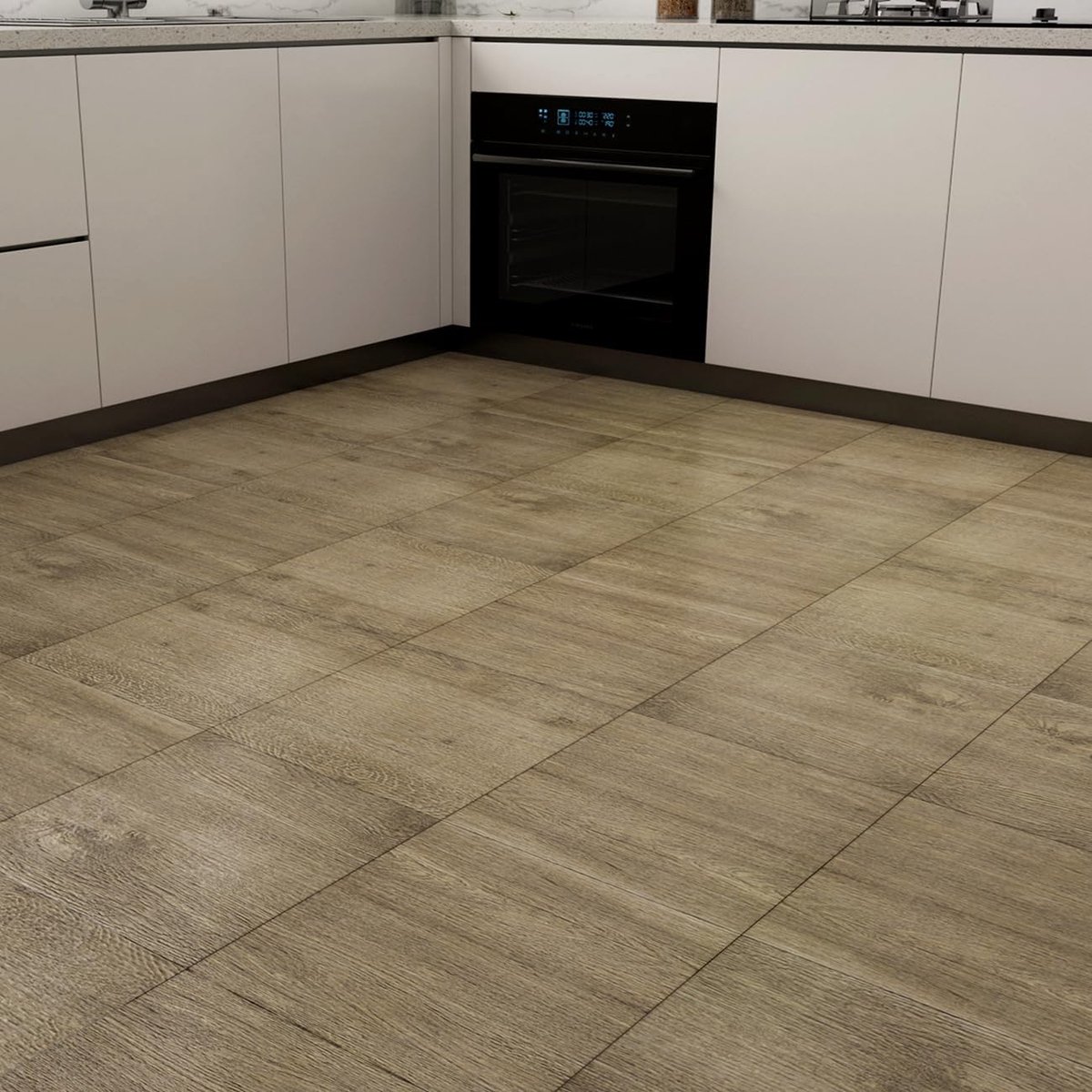 Yenhome Pack of 35 Vinyl Floor Tiles Self-Adhesive Imitation Wood Self-Adhesive Tiles Bathroom Brown 30 x 30 cm PVC - ShopVlot