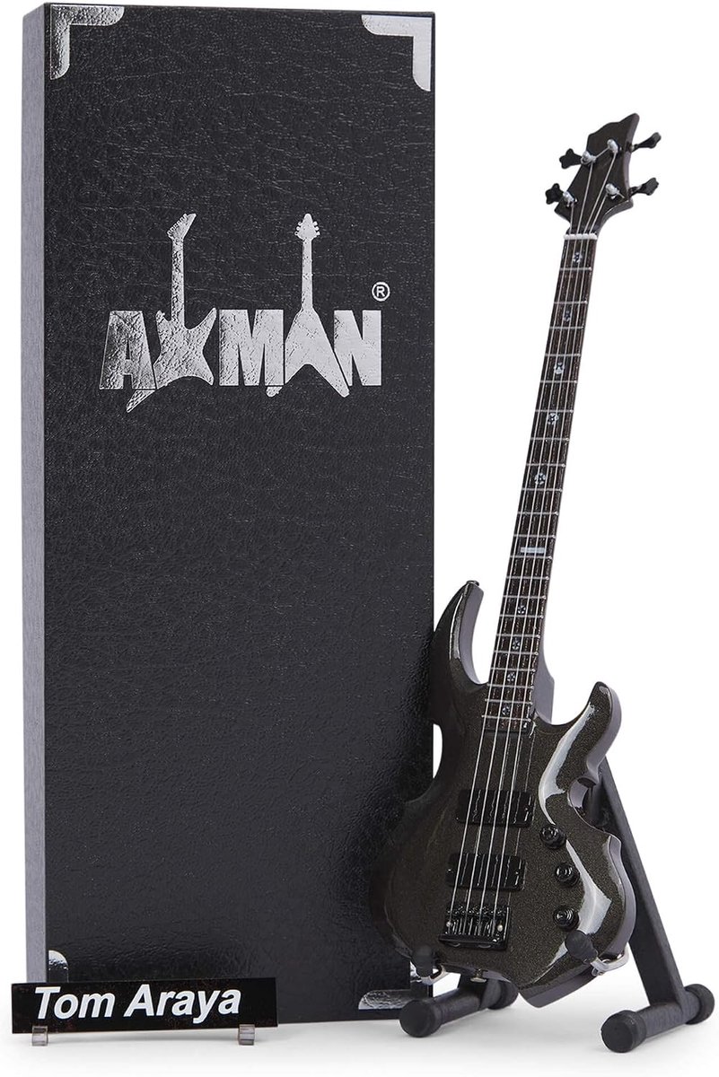 Tom Araya - Miniature Guitar - Music Gifts - Handmade ornament - ShopVlot