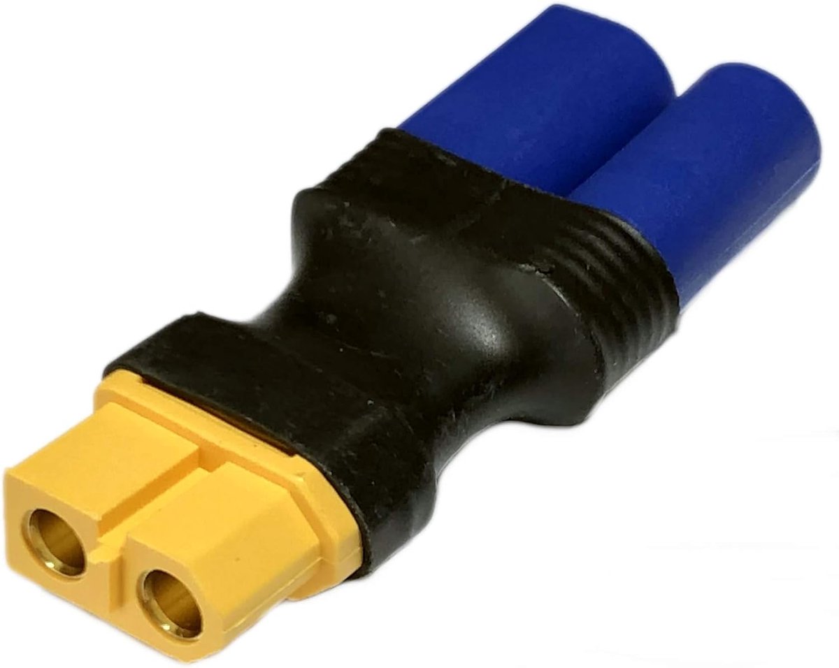 Set of 2 Premium Adapter XT60 to EC5 Male Female Male Cable High Power Plug Gold Plug Adapter Cable for Lipo Battery - ShopVlot