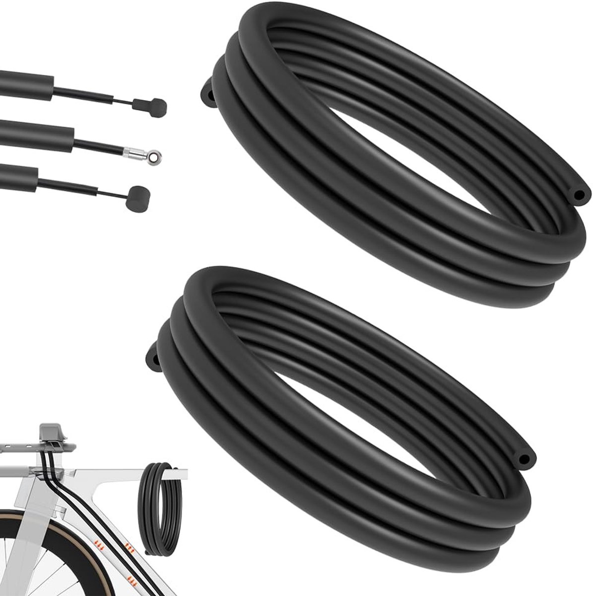 Solidchoice - 1,6 m Interne Behuizing Demper voor Fietsframe, Geluidsabsorberende Kabel