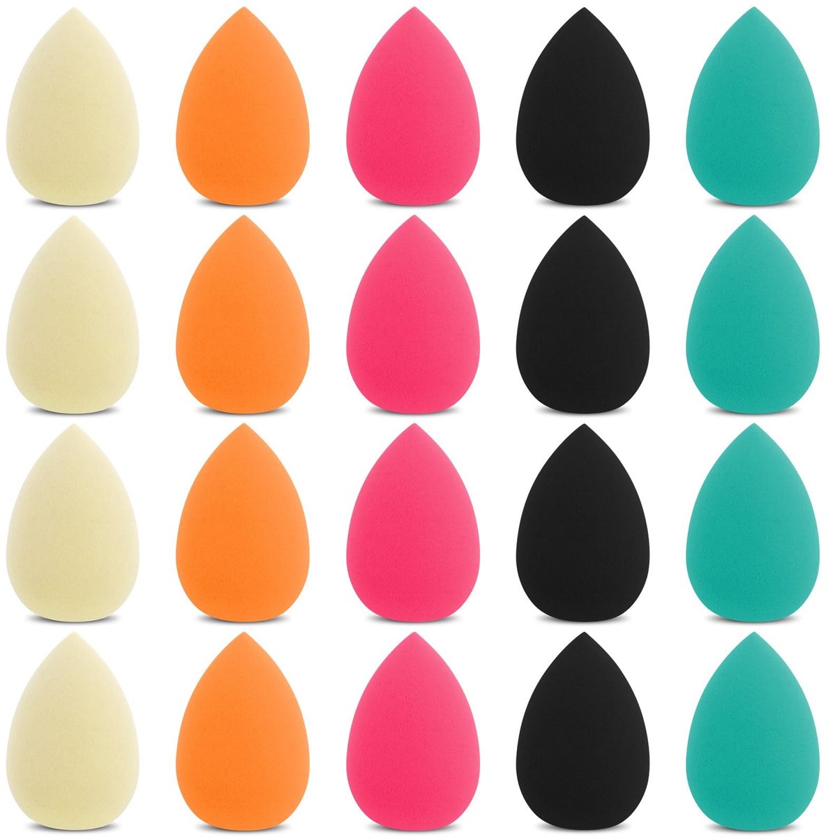 Solidchoice - Set van 20 Mini Make-up Sponzen voor Poeder en Crème