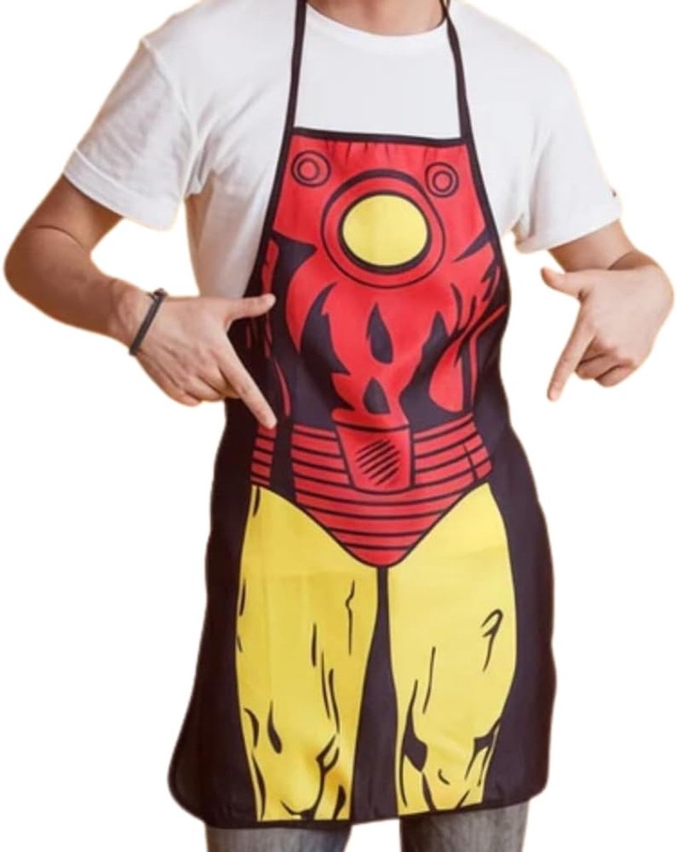 Kookschort één maat - echt rood - stijlvol design - perfect voor thuischefs - ShopVlot