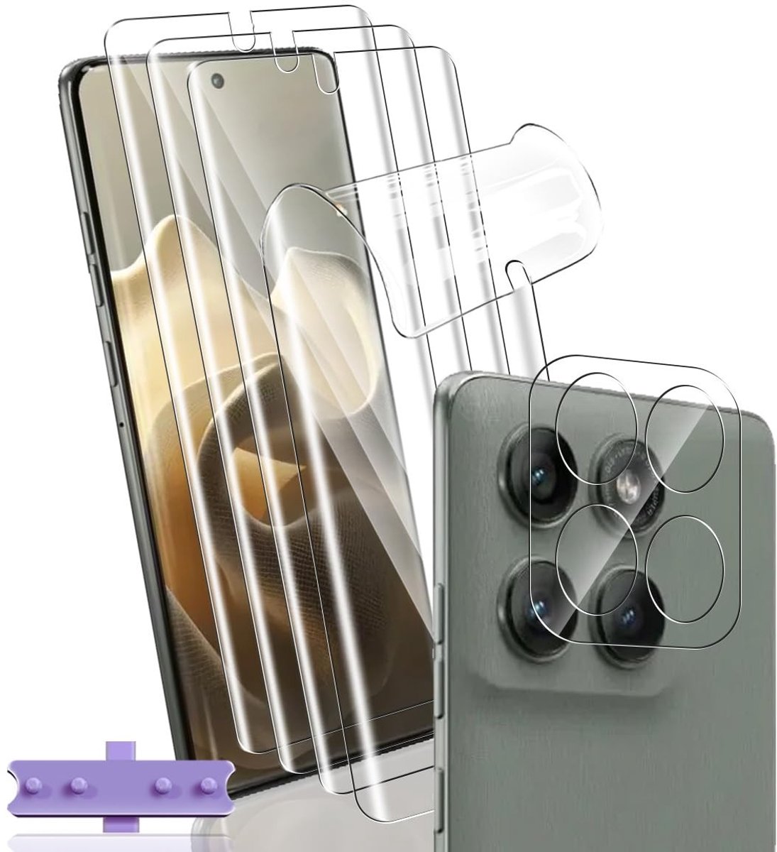 Solidchoice - Screen Protector voor Moto Edge 60 Pro, Flexibel en Hoogwaardige TPU