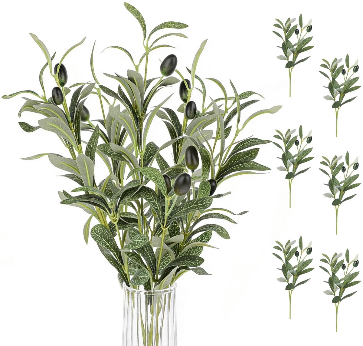 Solidchoice - Set van 6 Kunstplanten voor Binnendecoratie