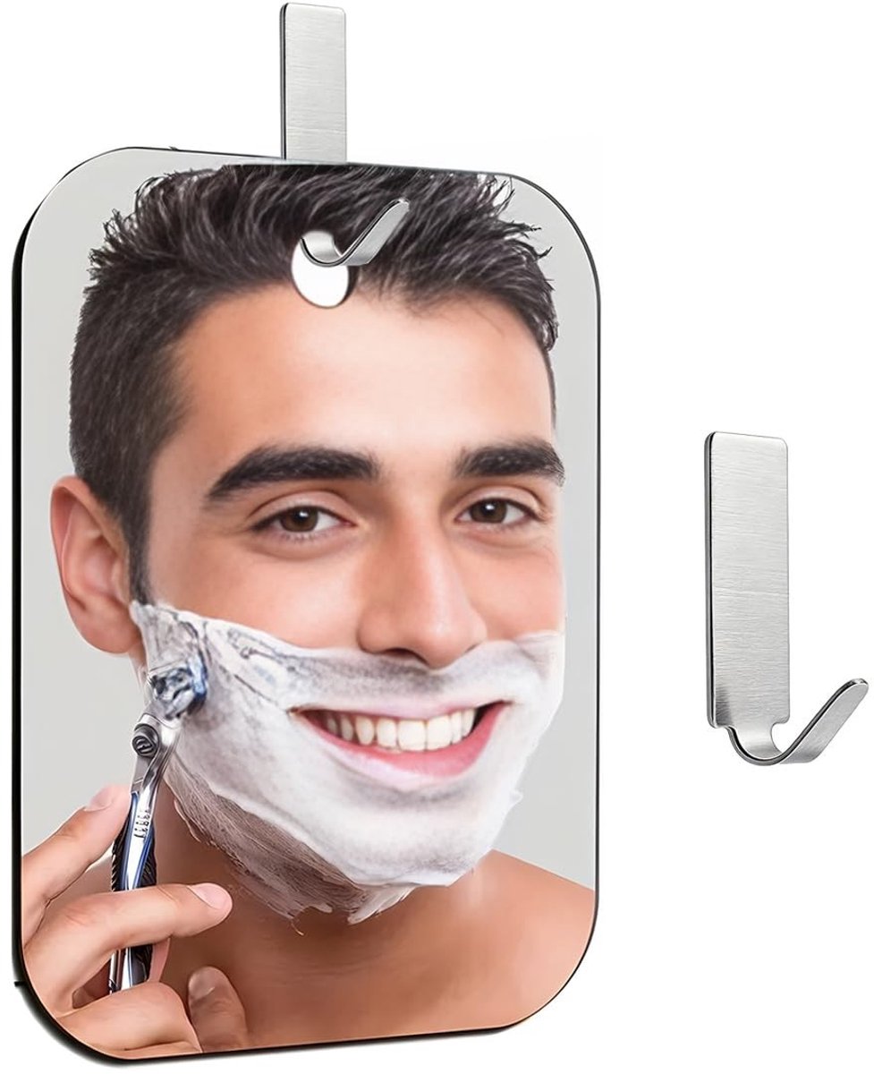 Solidchoice - Douchespiegel met Anticondens Coating en Zelfklevende Haak