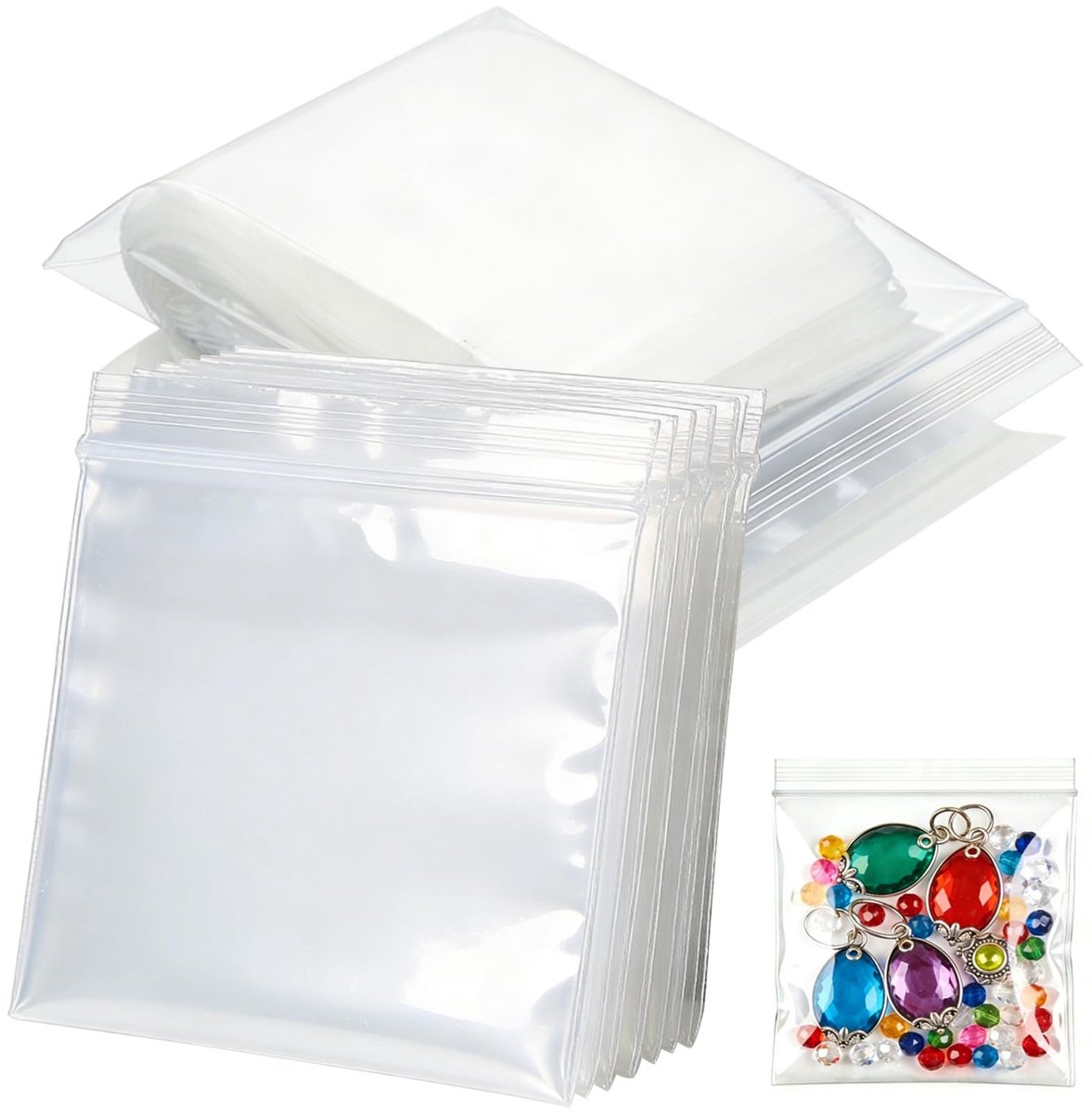 Solidchoice - 100 Stuks Lockable Plastic Zakjes 3x3cm Resealable
