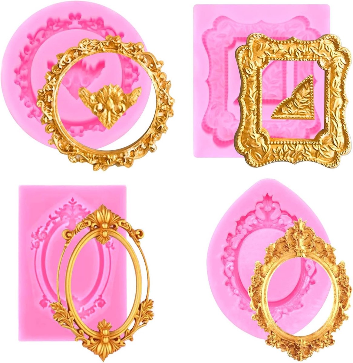 Crystal Sun Catchers 4pcs met 34cm Trellis - Plantsteunen voor Binnen en Tuin - Creëer Kleurrijke Lichtspelletjes - ShopVlot